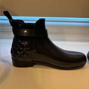 Hunter Black Ankle Boots